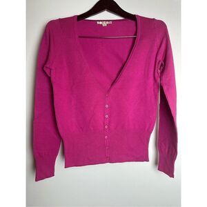 Magenta Pink long sleeve cardigan